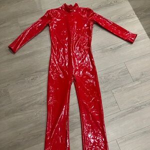 Britney Spears Inspired Red Jumpsuit